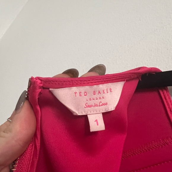 Ted Baker Mitton Sleeveless Fit & Flare Cocktail Dress - Pink- Size 4 - Picture 5 of 11